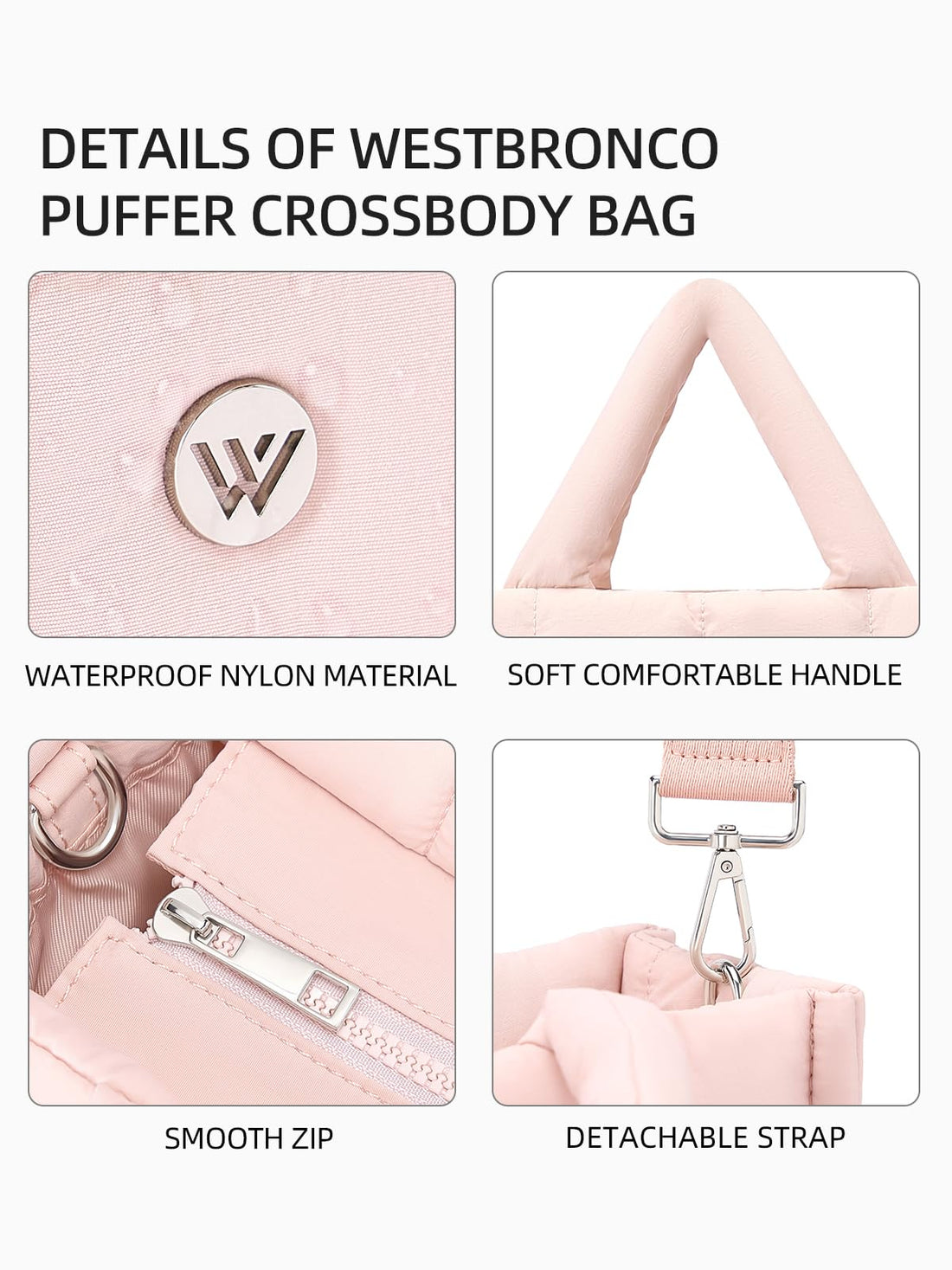 WESTBRONCO Women's Quilted Bag