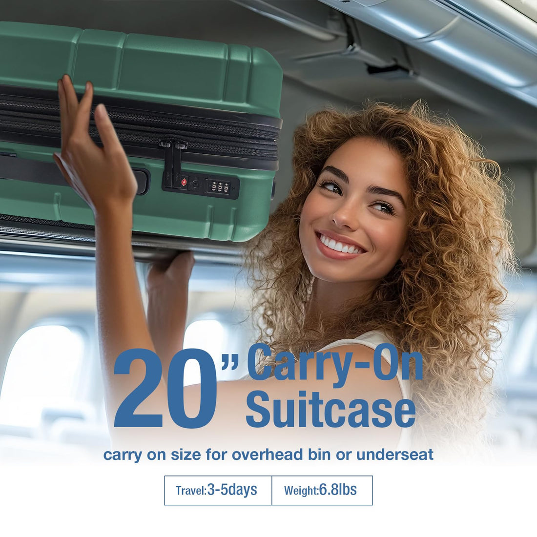 KYME 20" Carry-On Luggage Green
