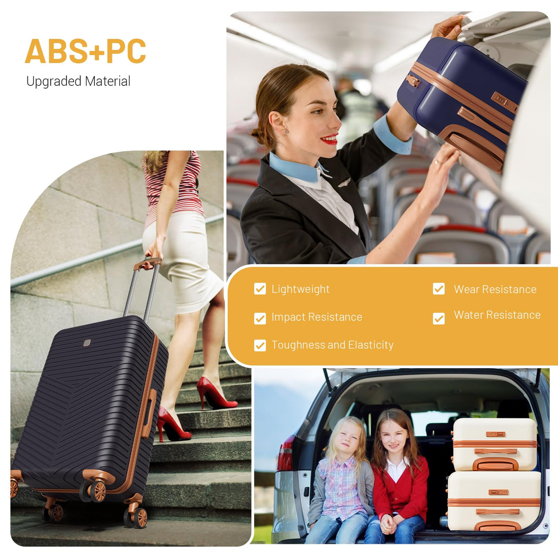 4-Piece Hoteel Luggage Set
