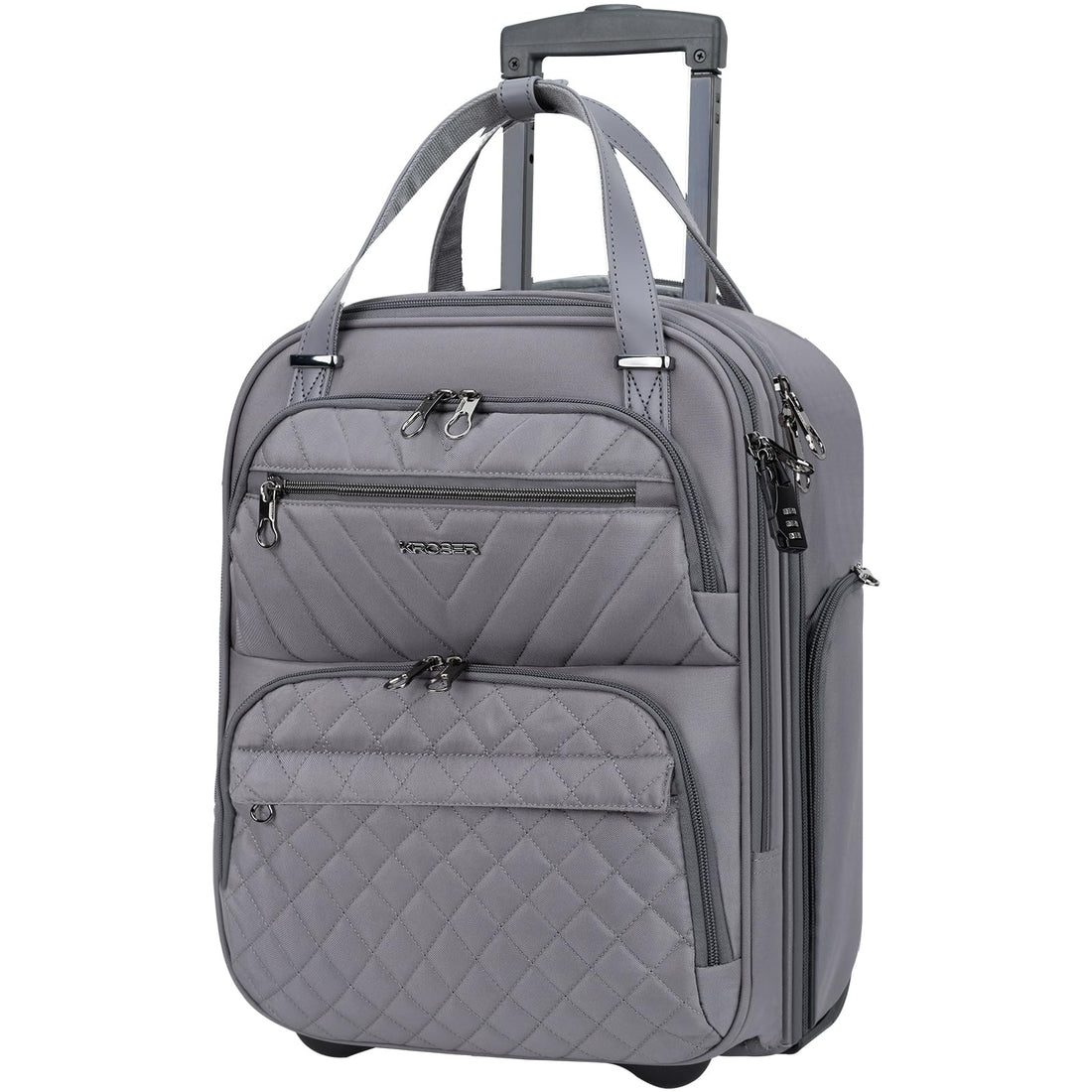 KROSER 16" Underseat Luggage Grey