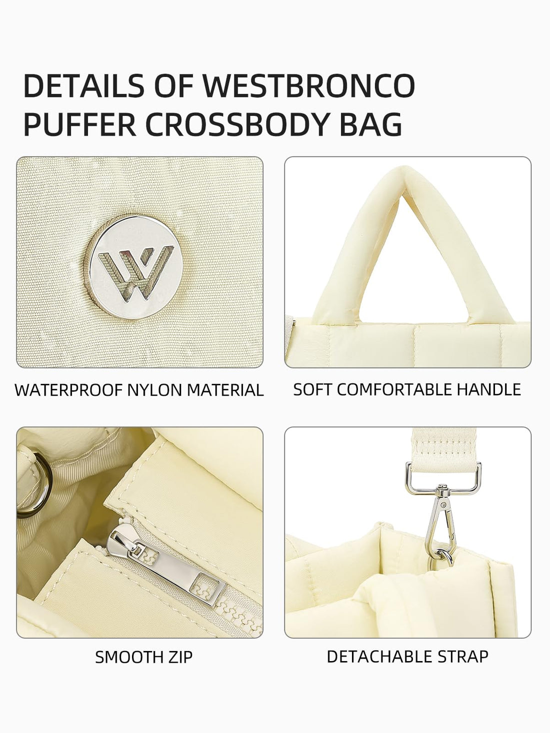 WESTBRONCO Women's Quilted Bag
