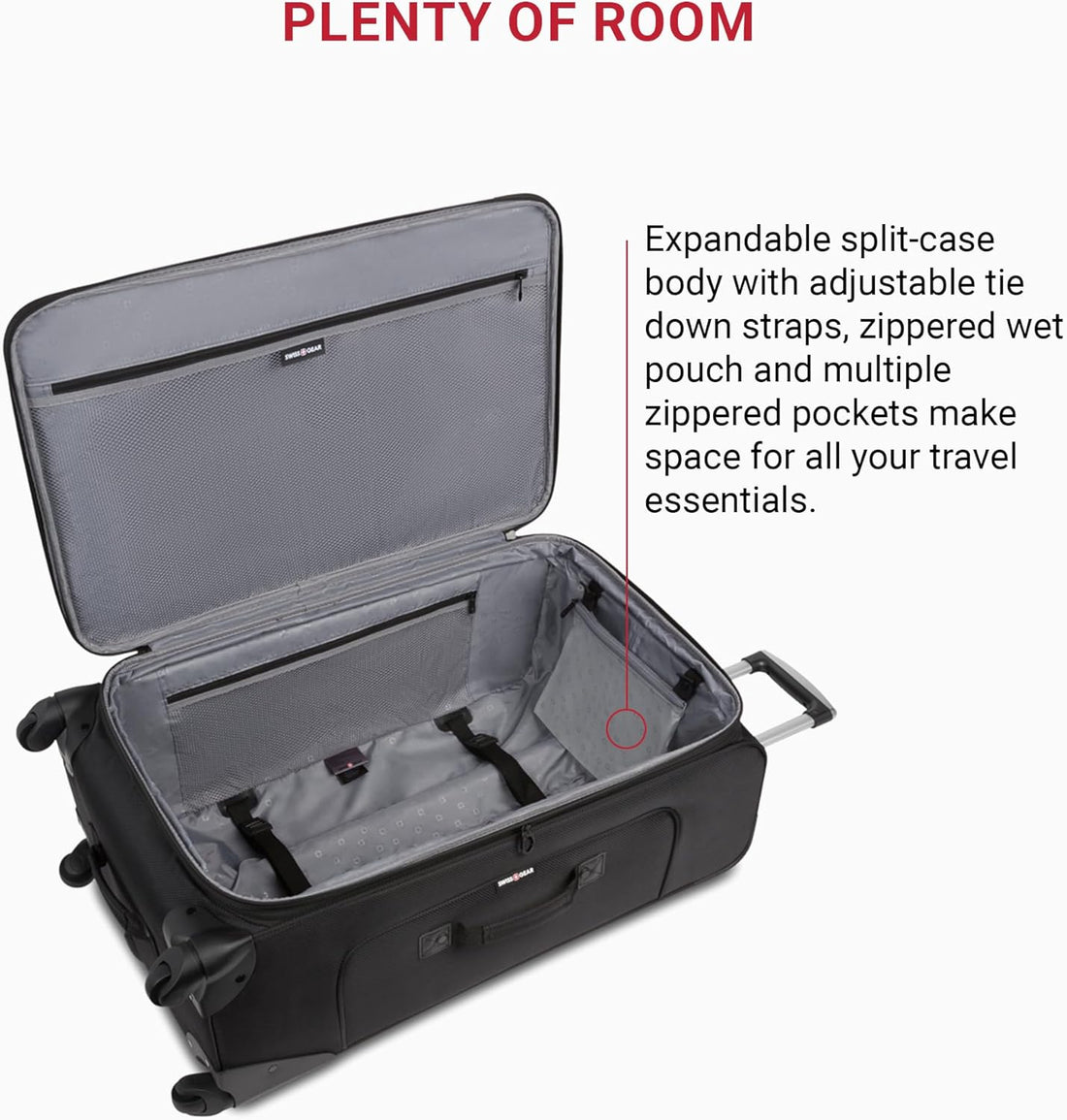 SwissGear Sion Black Luggage – 29"