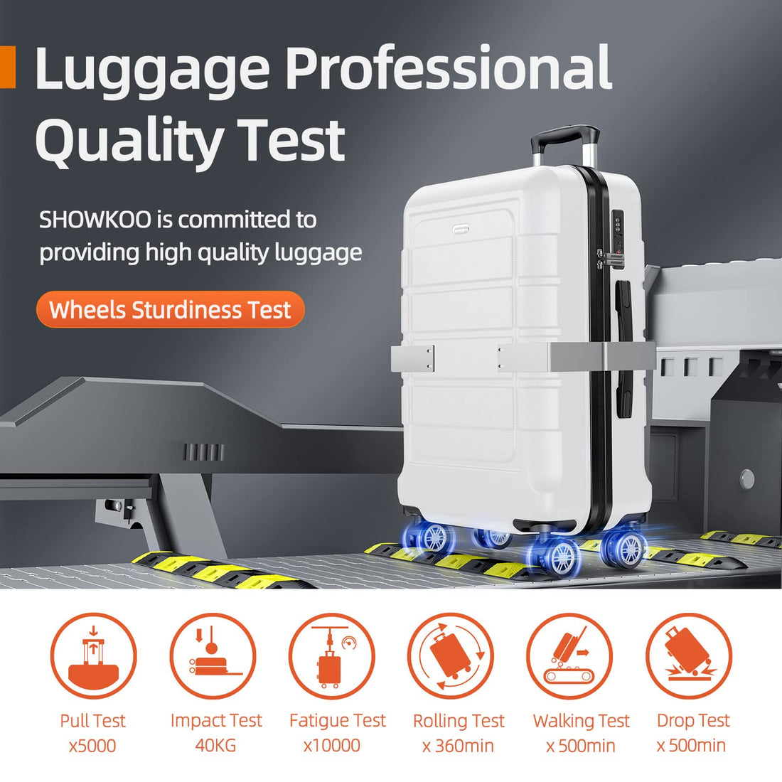 SHOWKOO 3-Piece Luggage Set