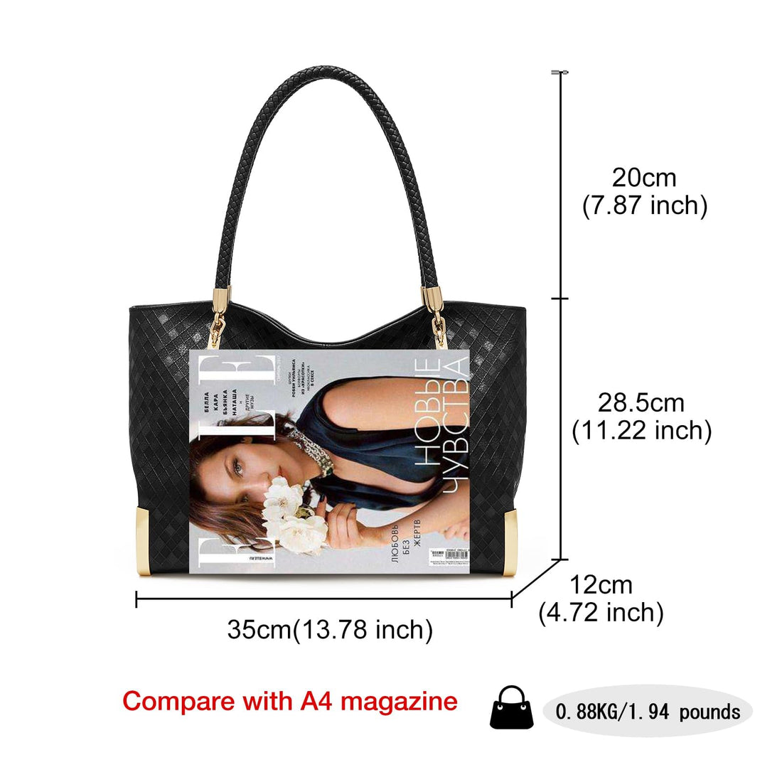 FOXLOVER Large Women's Tote Bag