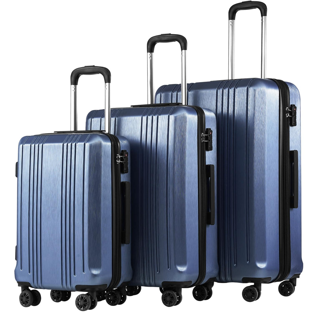 Coolife 3-Piece Expandable Luggage Set