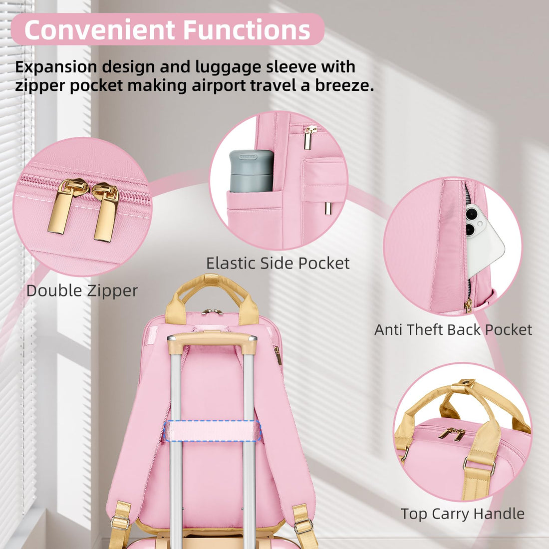 6-Piece Luggage Set – Sky Blue
