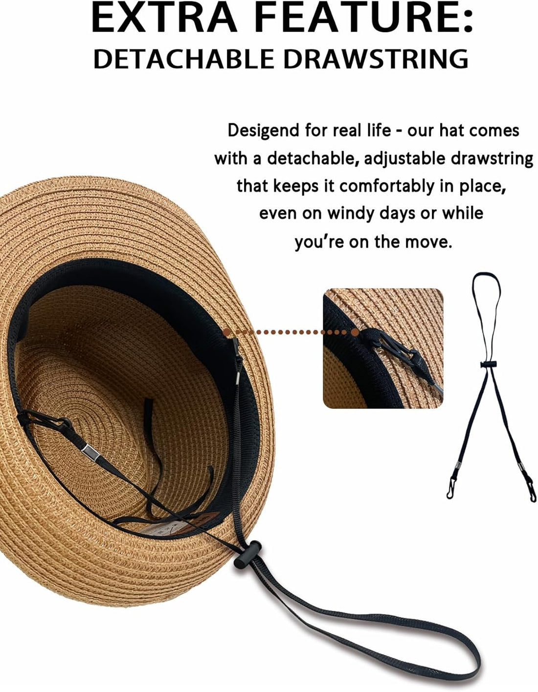 Foldable Women’s Sun Hat – Khaki