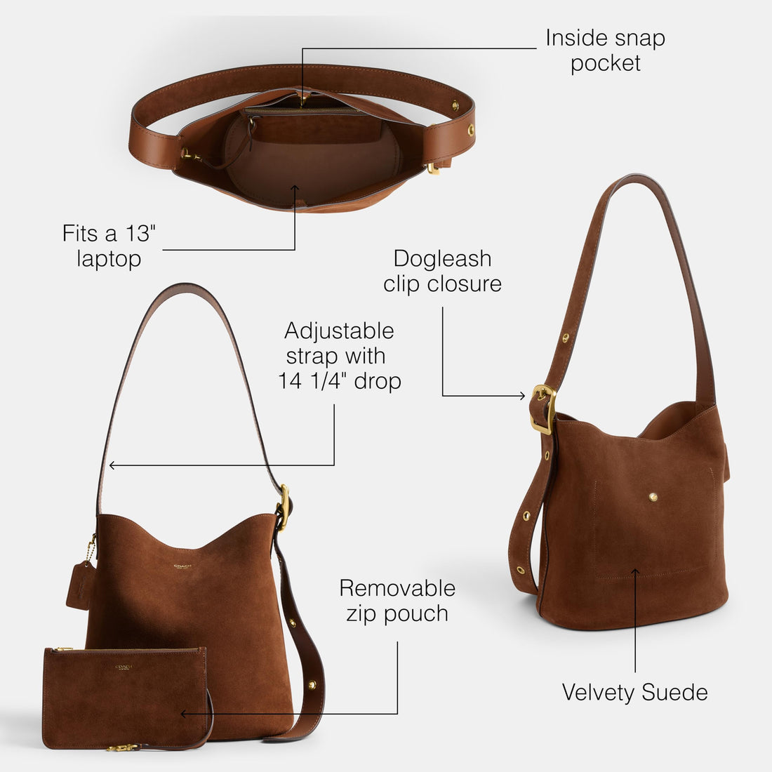 Coach Women's Bleecker Bucket Bag