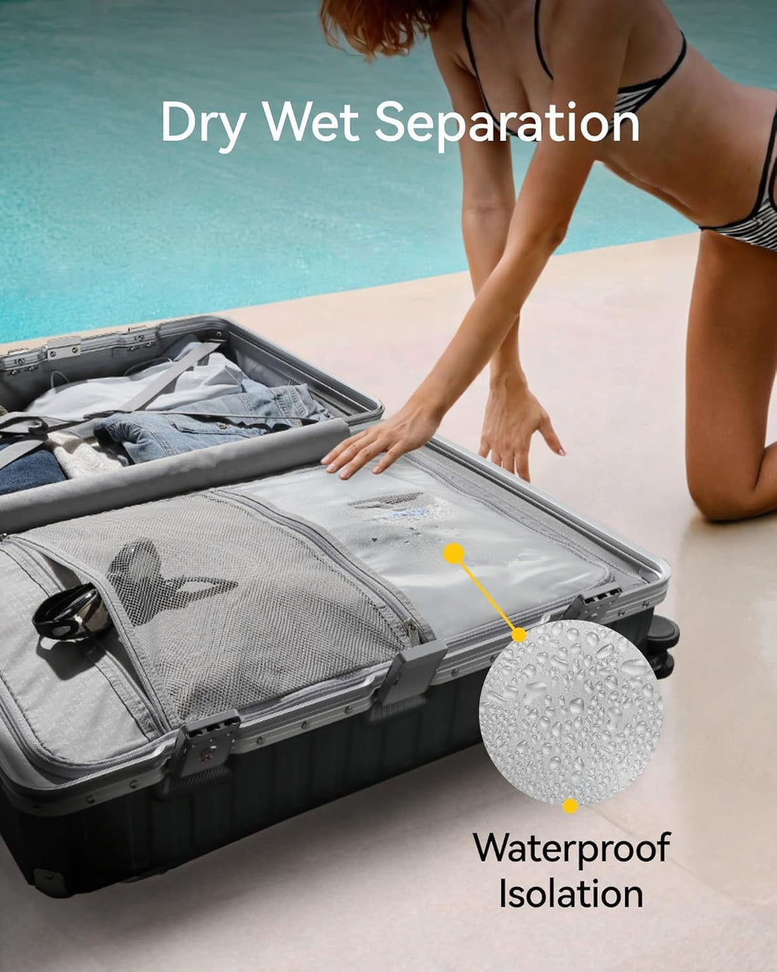 28" Hardshell Suitcase – Charcoal