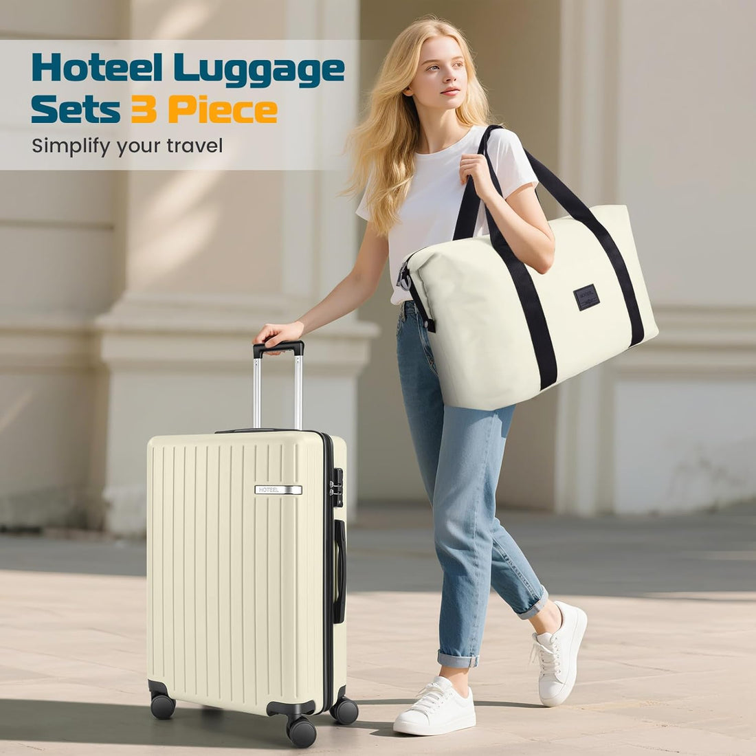 Hoteel 3-Piece Carry-On Luggage Set