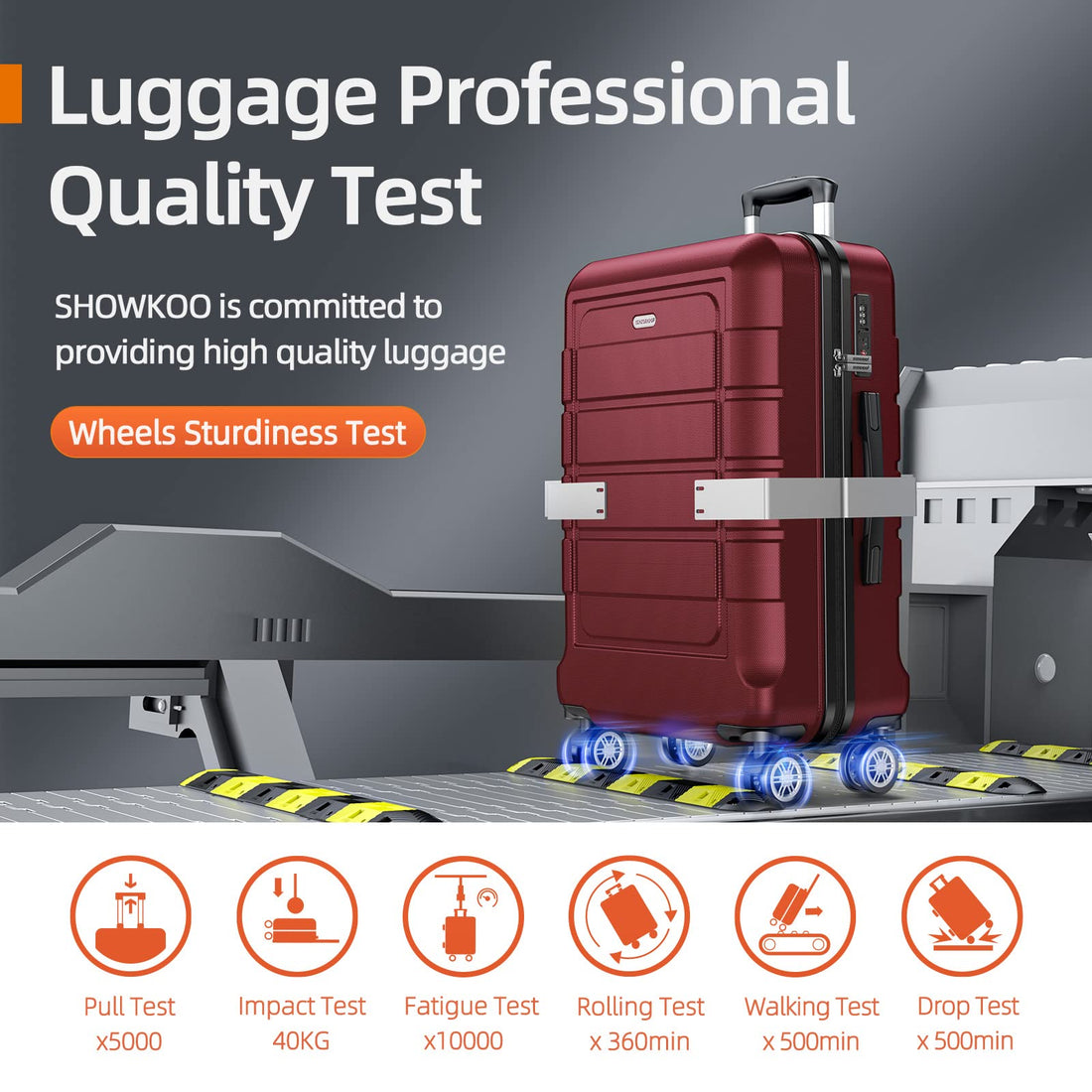 SHOWKOO 3-Piece Luggage Set