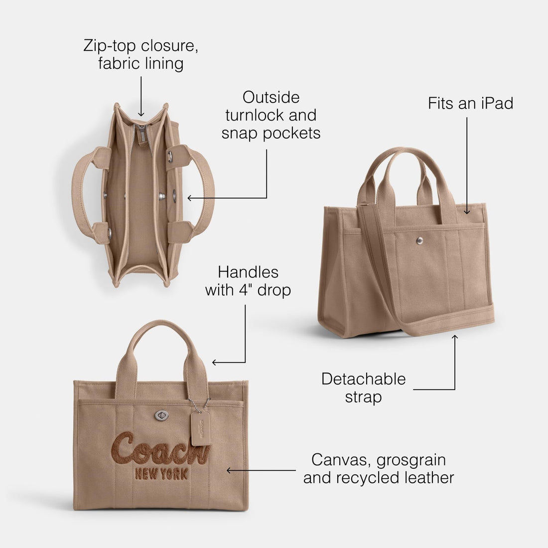 Coach Cargo Tote