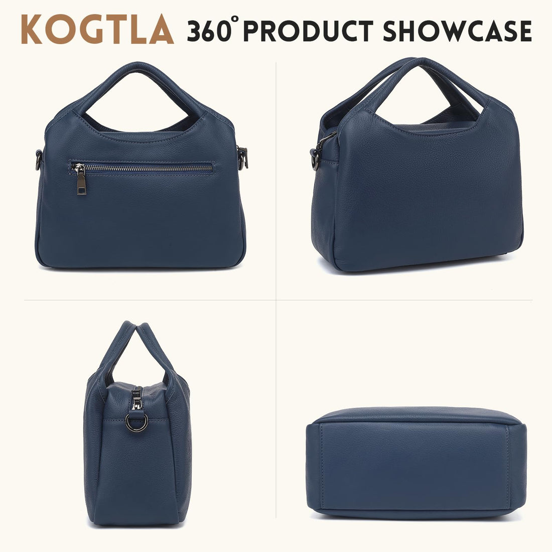 KOGTLA Women's Leather Handbag