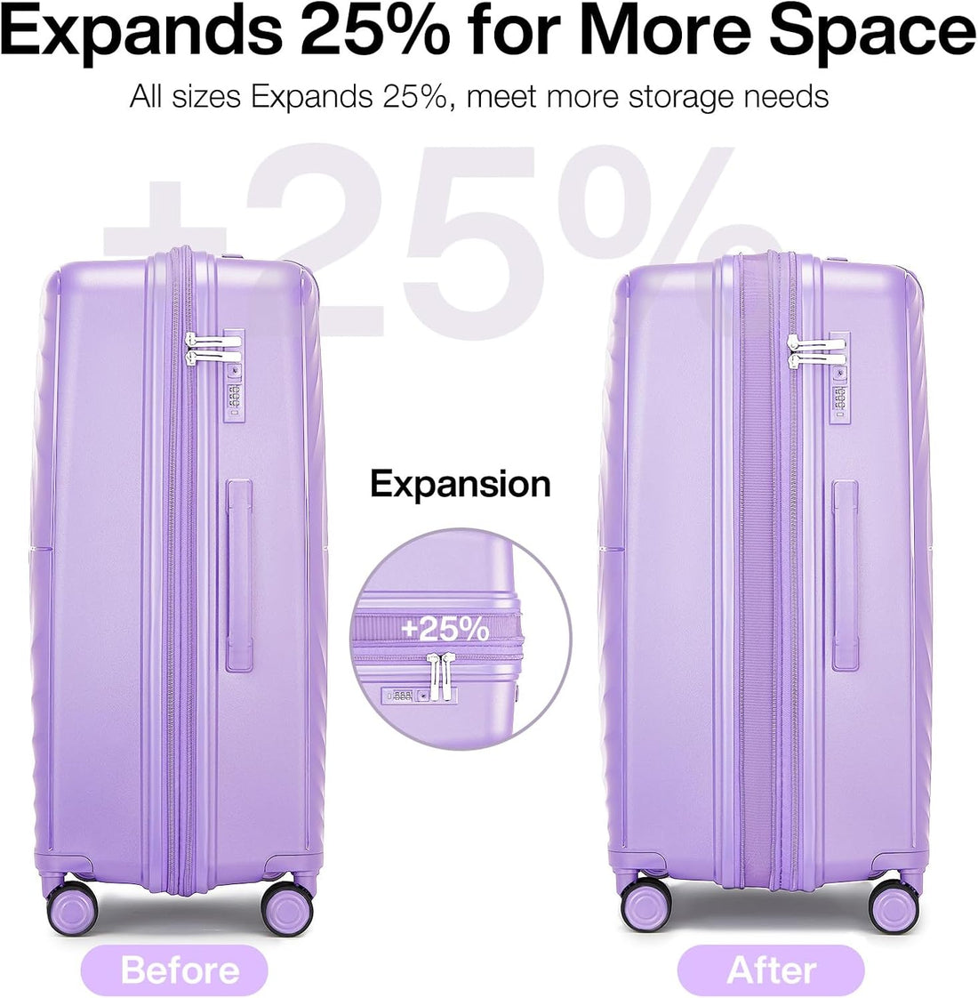 LARVENDER Lavender Carry-On Set