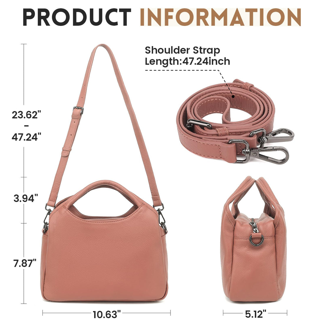 KOGTLA Women's Leather Handbag