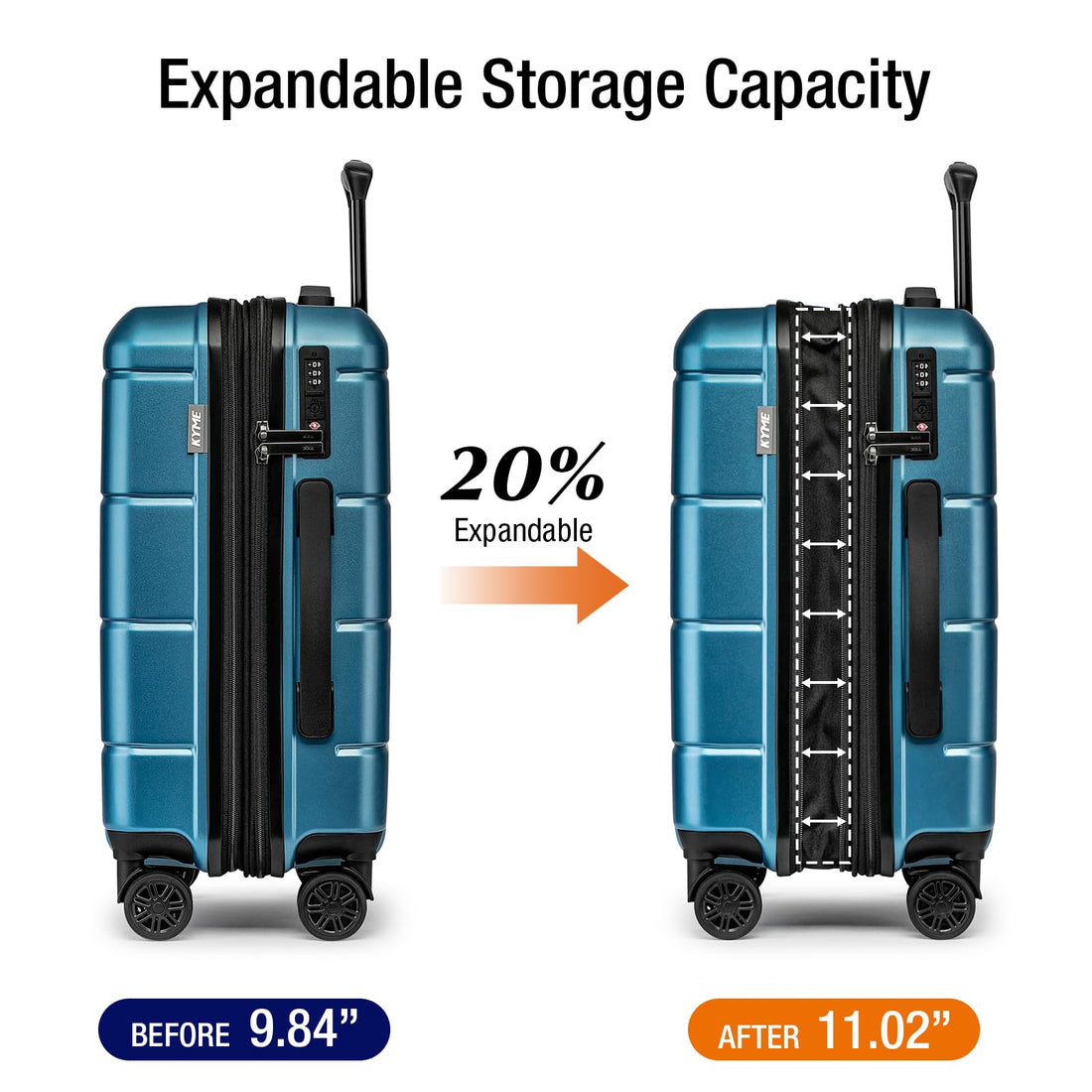 KYME 2-Piece Luggage Set