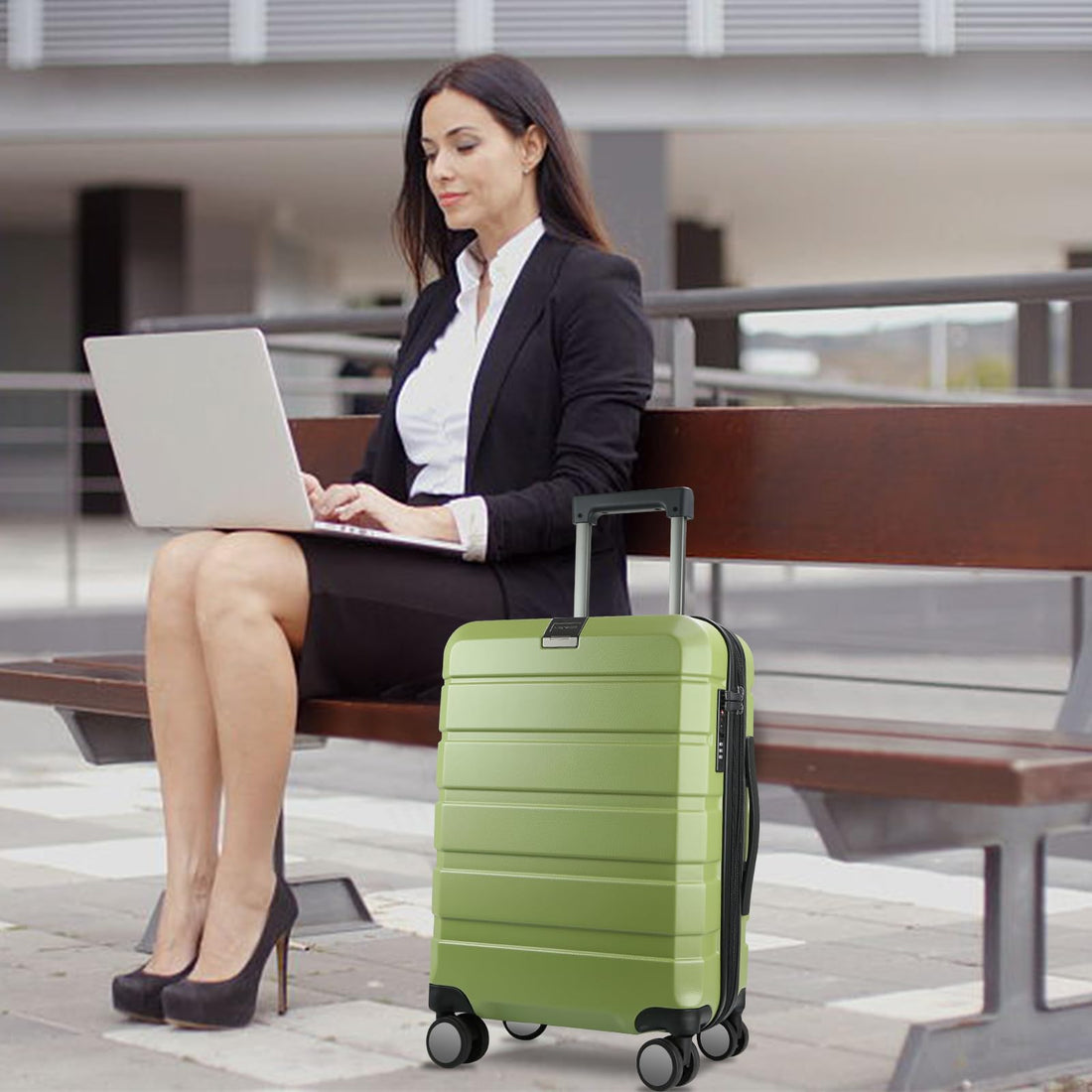 KROSER 20" Carry-On – Steel Grey
