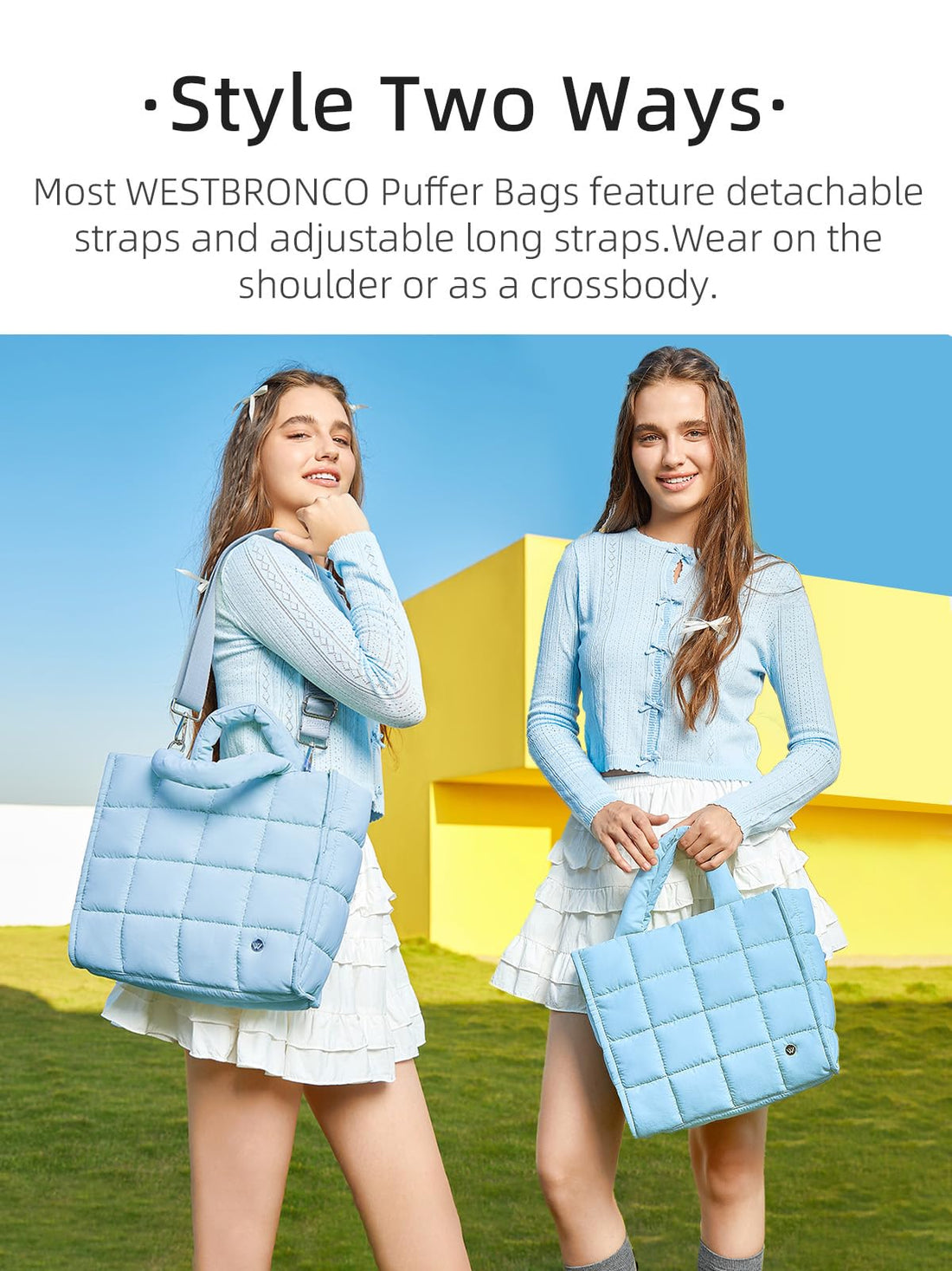 WESTBRONCO Women's Quilted Bag