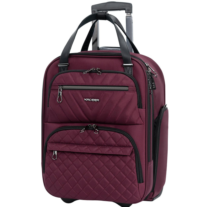 KROSER 16" Underseat Luggage Grey