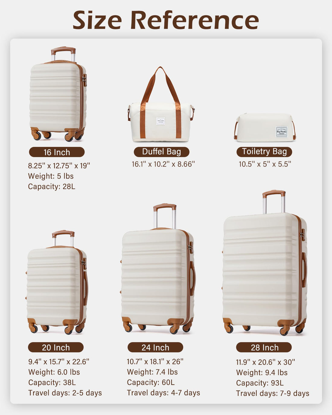 3-Piece Carry-On Luggage Set