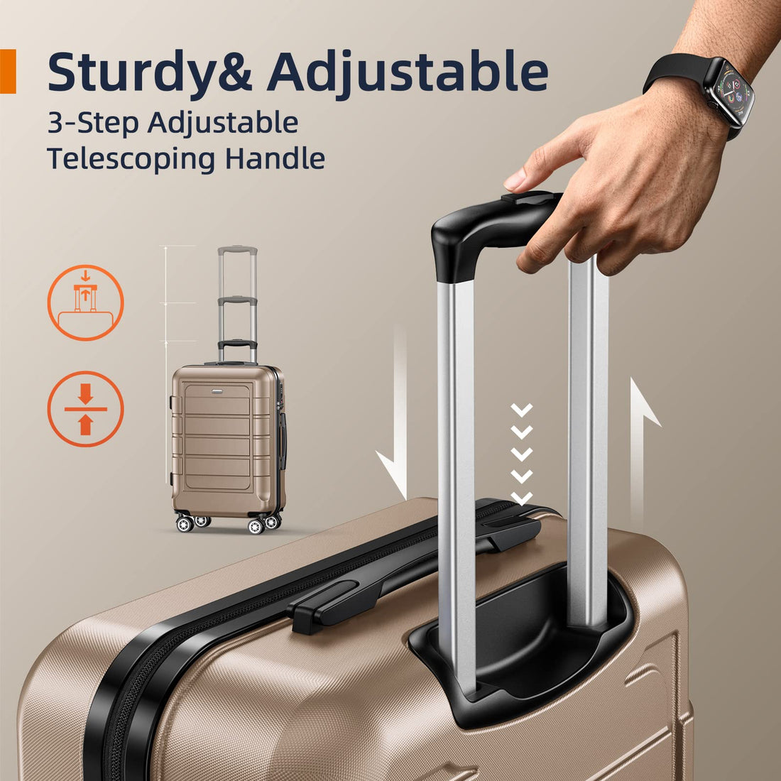 SHOWKOO 3-Piece Luggage Set