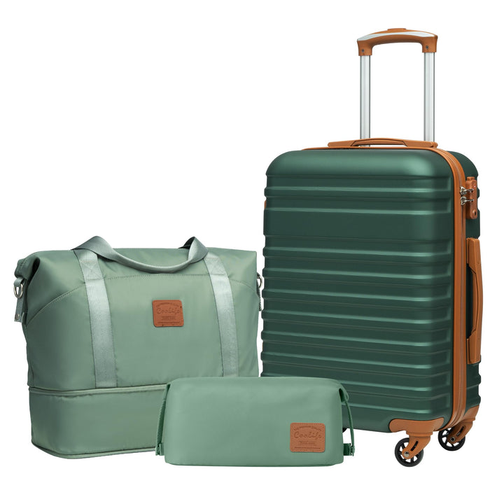 Coolife 3-Piece Luggage Set – Navy