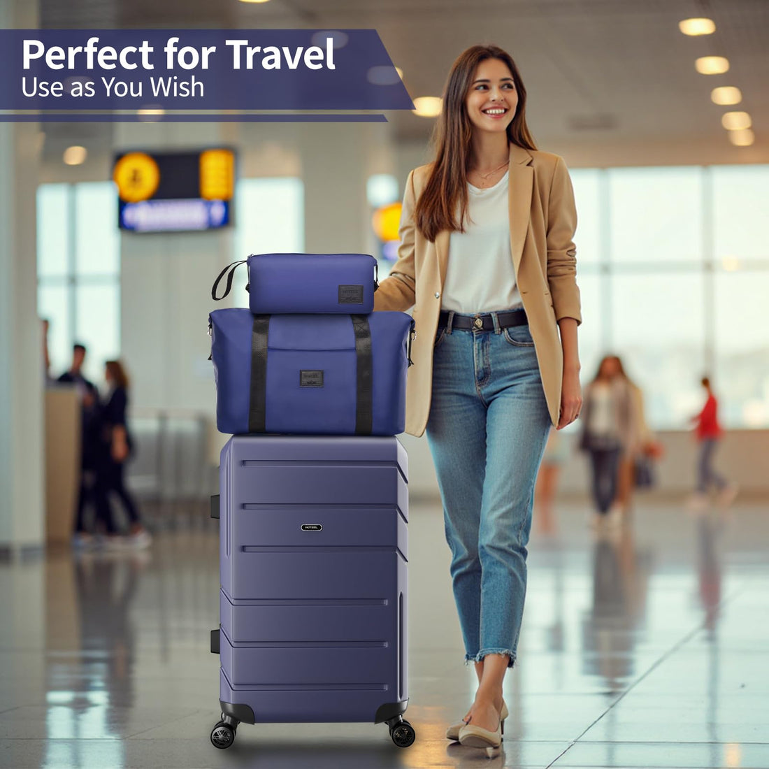 Hoteel 5-Piece Beige Luggage