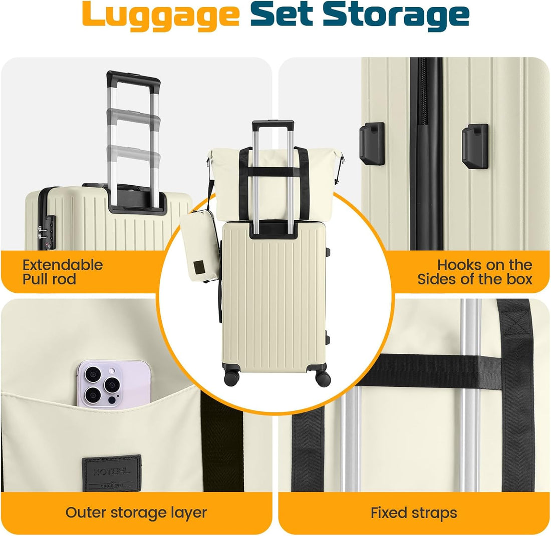 Hoteel 3-Piece Carry-On Luggage Set