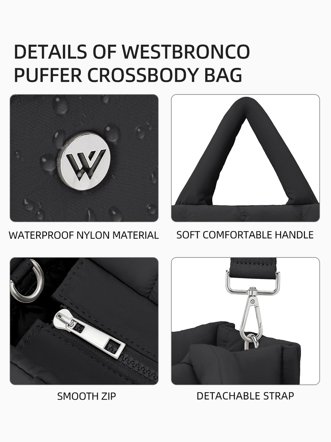WESTBRONCO Women's Quilted Bag