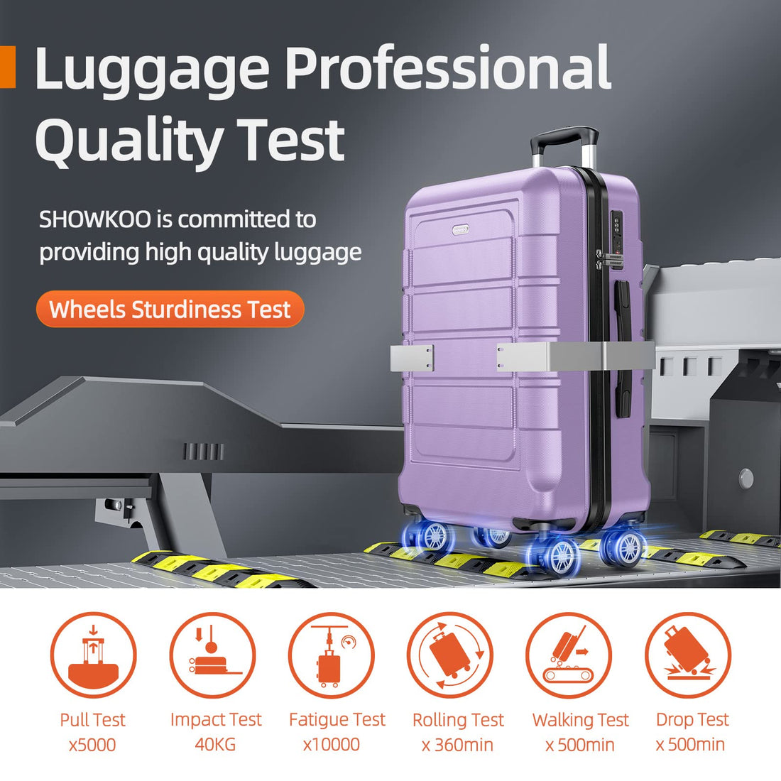 SHOWKOO 3-Piece Luggage Set