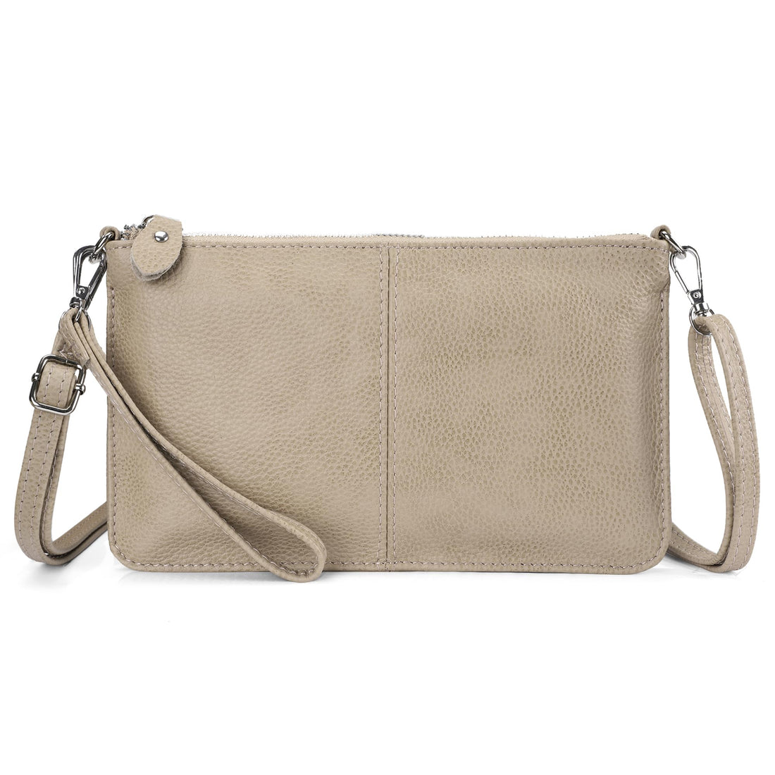 befen Genuine Leather Wristlet Clutch Wallet Purses Small Crossbody Bags for Women with RFID Blocking Card Slots