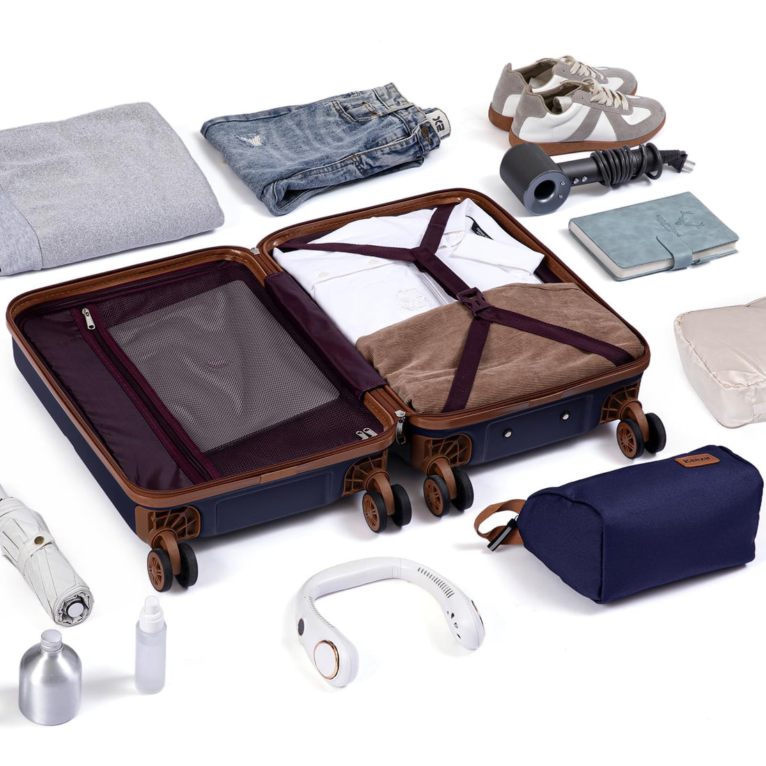 3-Piece 20" Carry-On Luggage Set