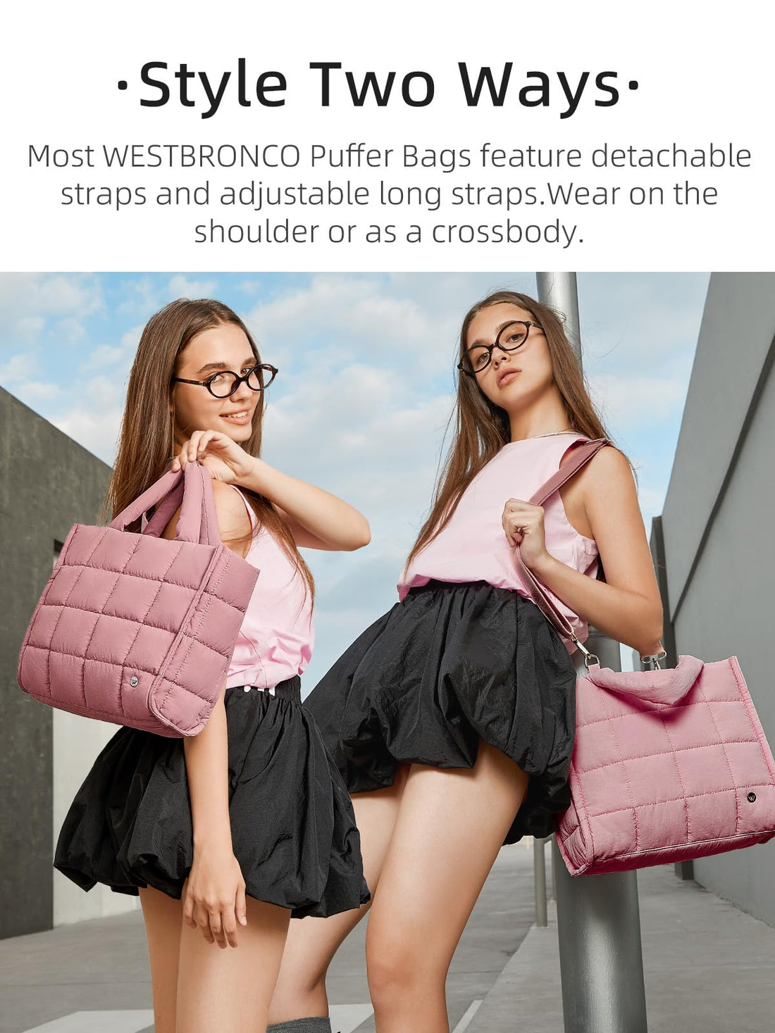 WESTBRONCO Women's Quilted Bag