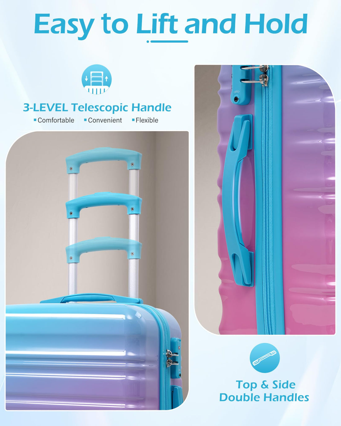 3-Piece Carry-On Luggage Set