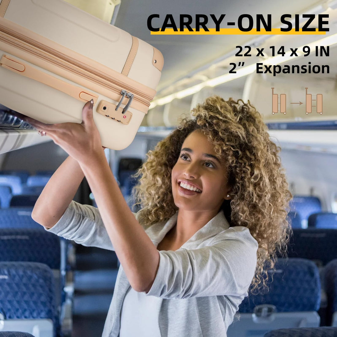 6-Piece Luggage Set – Sky Blue
