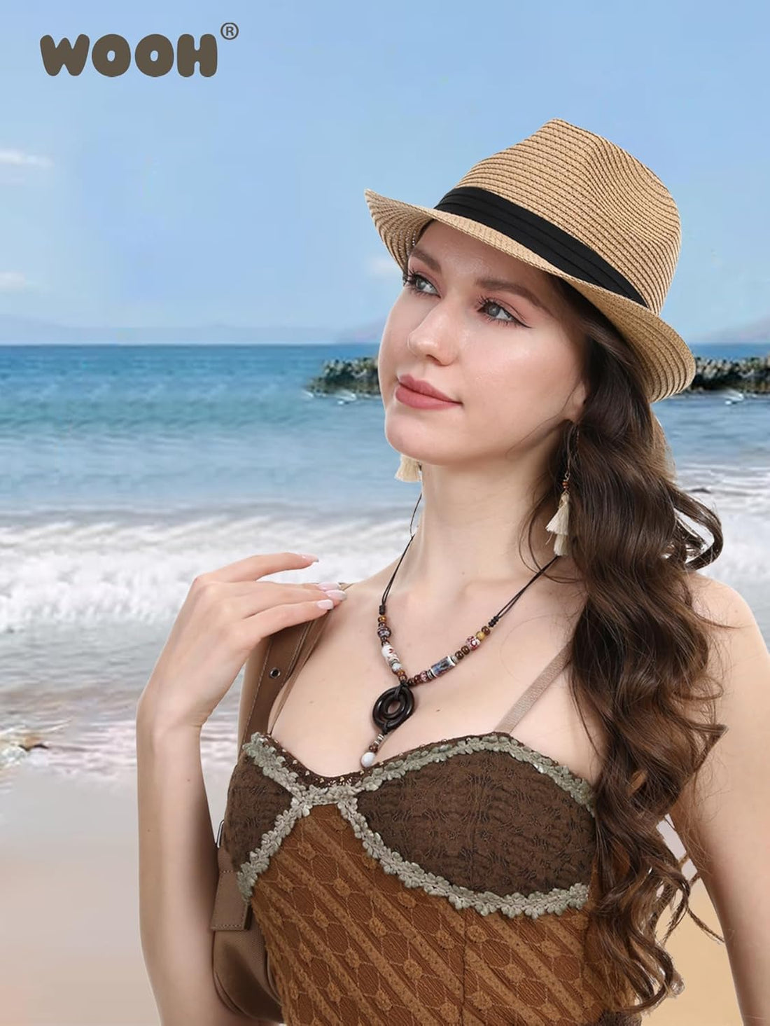 Foldable Women’s Sun Hat – Khaki