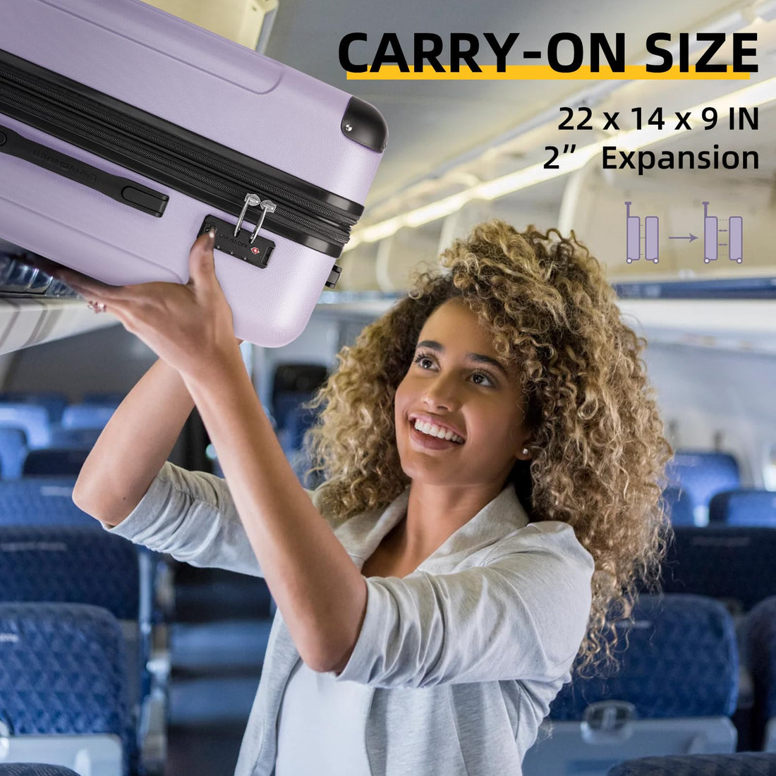 6-Piece Luggage Set – Sky Blue