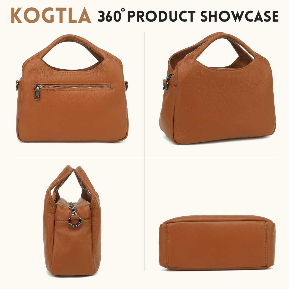 KOGTLA Women's Leather Handbag