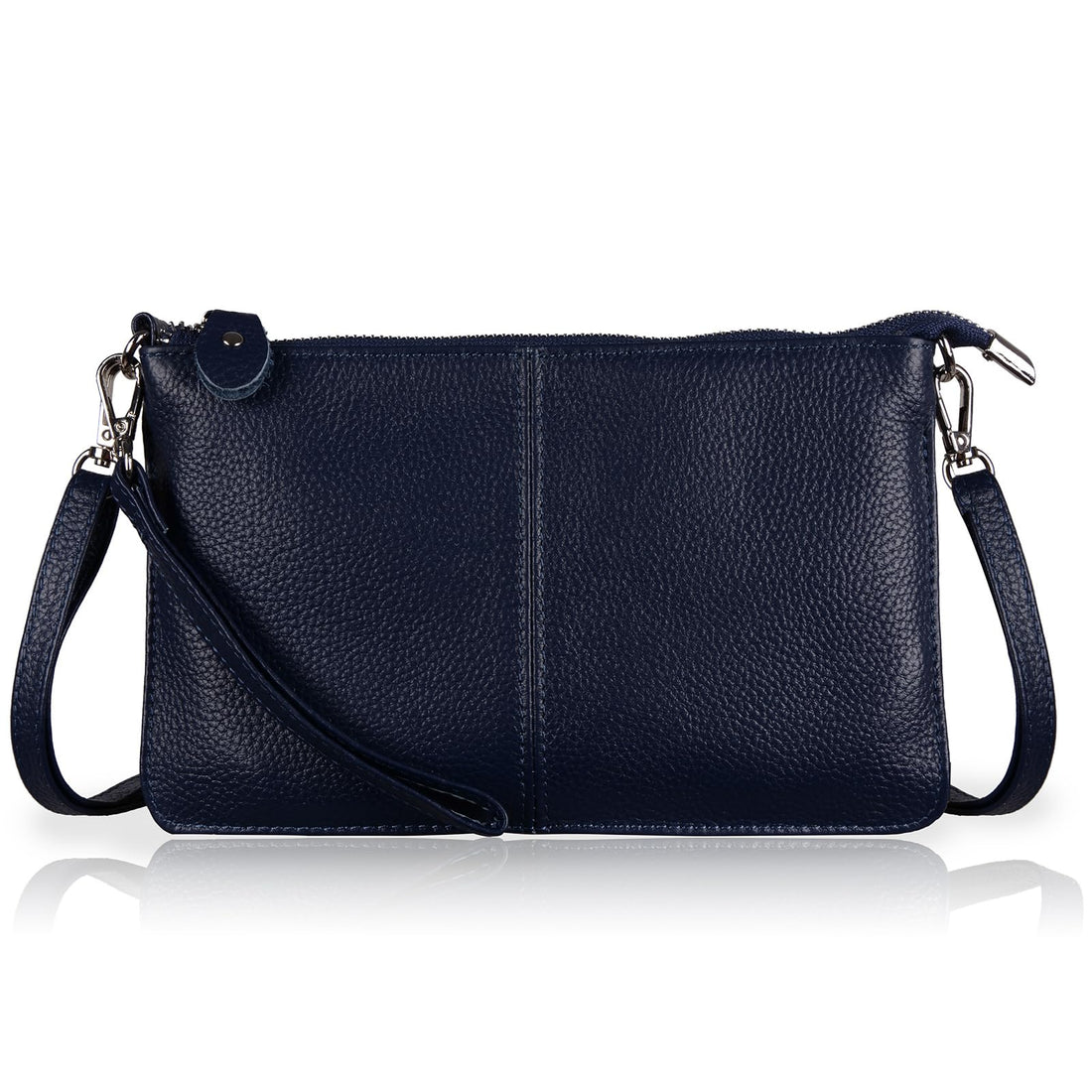 befen Genuine Leather Wristlet Clutch Wallet Purses Small Crossbody Bags for Women with RFID Blocking Card Slots