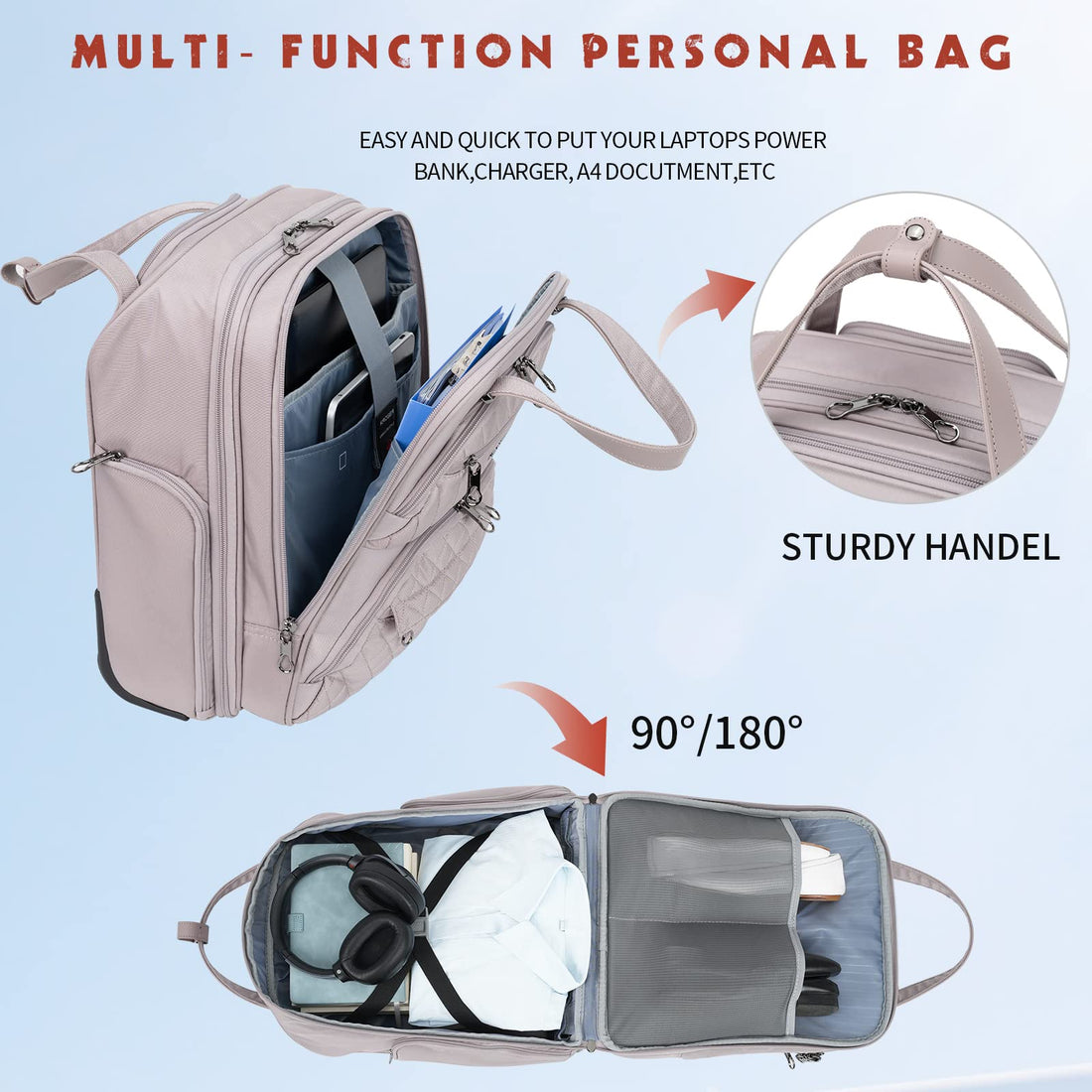 KROSER 16" Underseat Luggage Grey