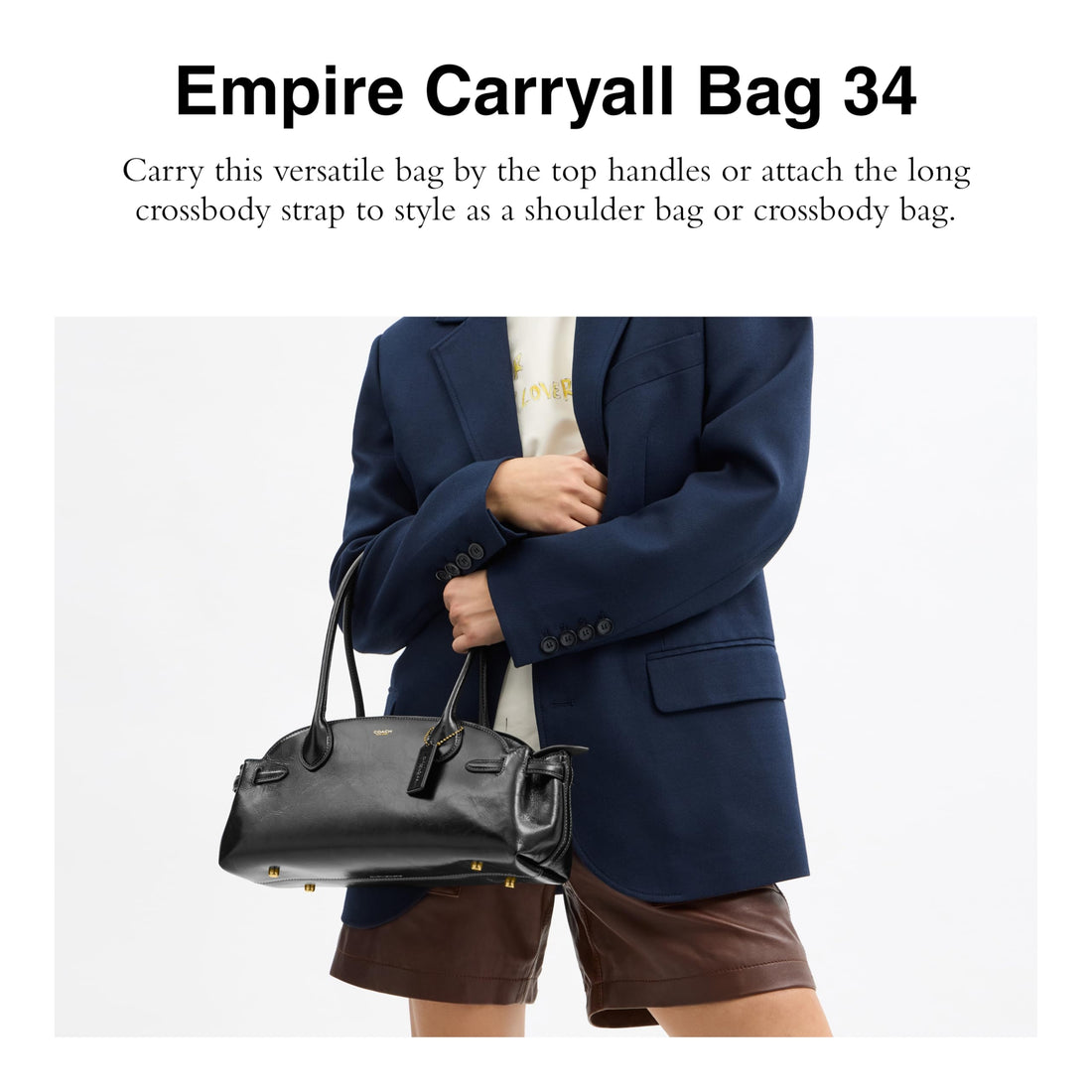 Coach Glazed Leather Empire Carryall 34
