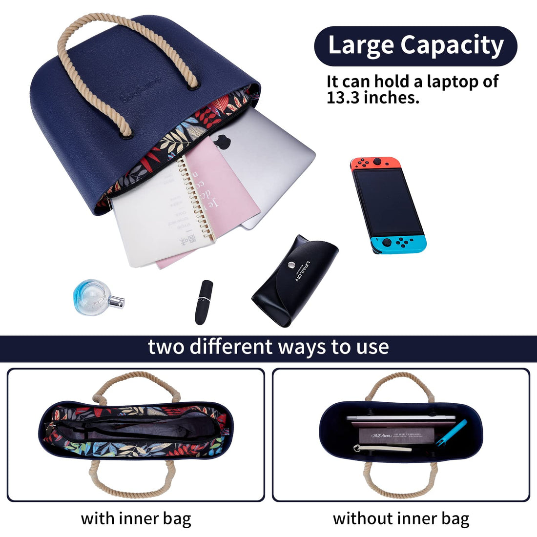 MRMIMI Waterproof Rubber Tote Bag