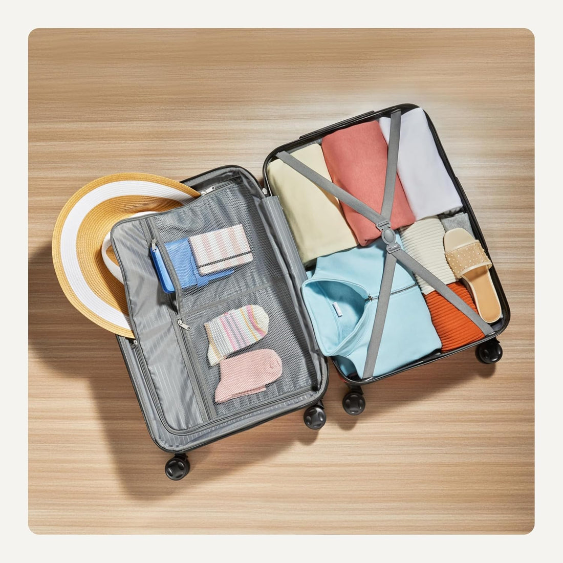 26" Hardside Luggage – Rose Gold