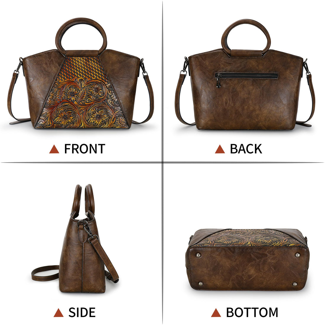 Women's Leather Tote & Satchel Bag