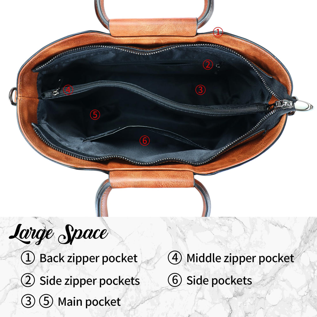 Women's Leather Tote & Satchel Bag