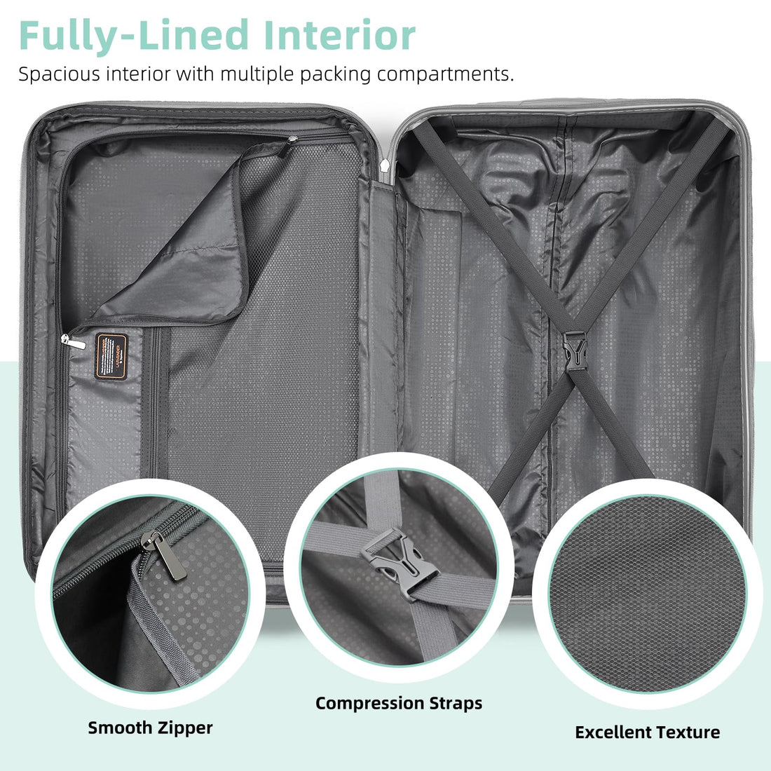 6-Piece Luggage Set – Sky Blue