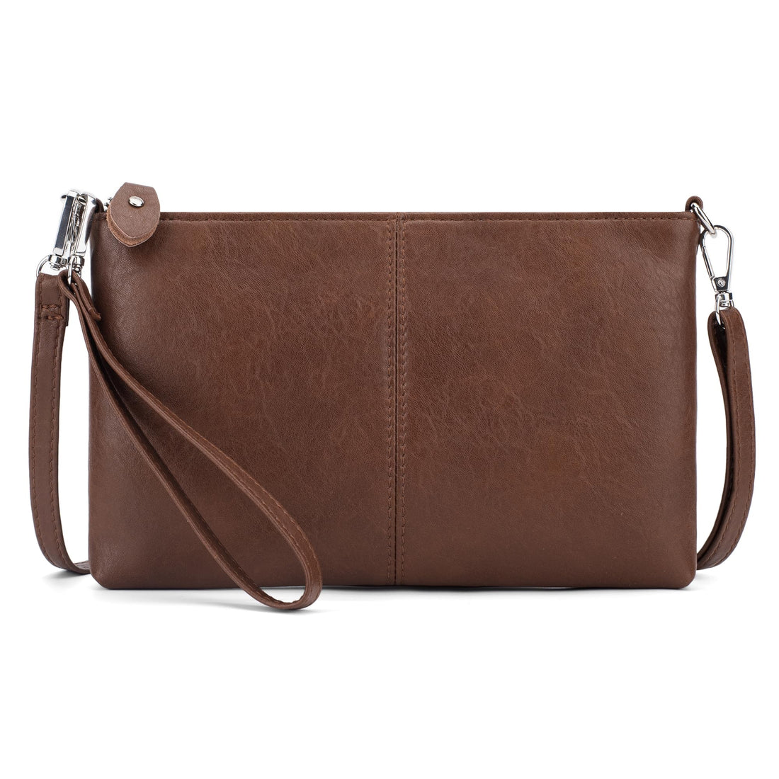 befen Genuine Leather Wristlet Clutch Wallet Purses Small Crossbody Bags for Women with RFID Blocking Card Slots