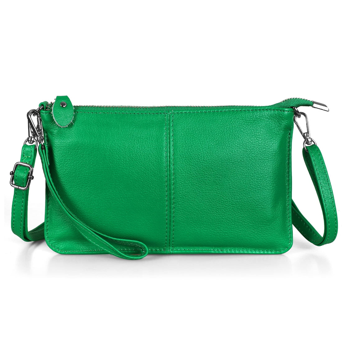 befen Genuine Leather Wristlet Clutch Wallet Purses Small Crossbody Bags for Women with RFID Blocking Card Slots