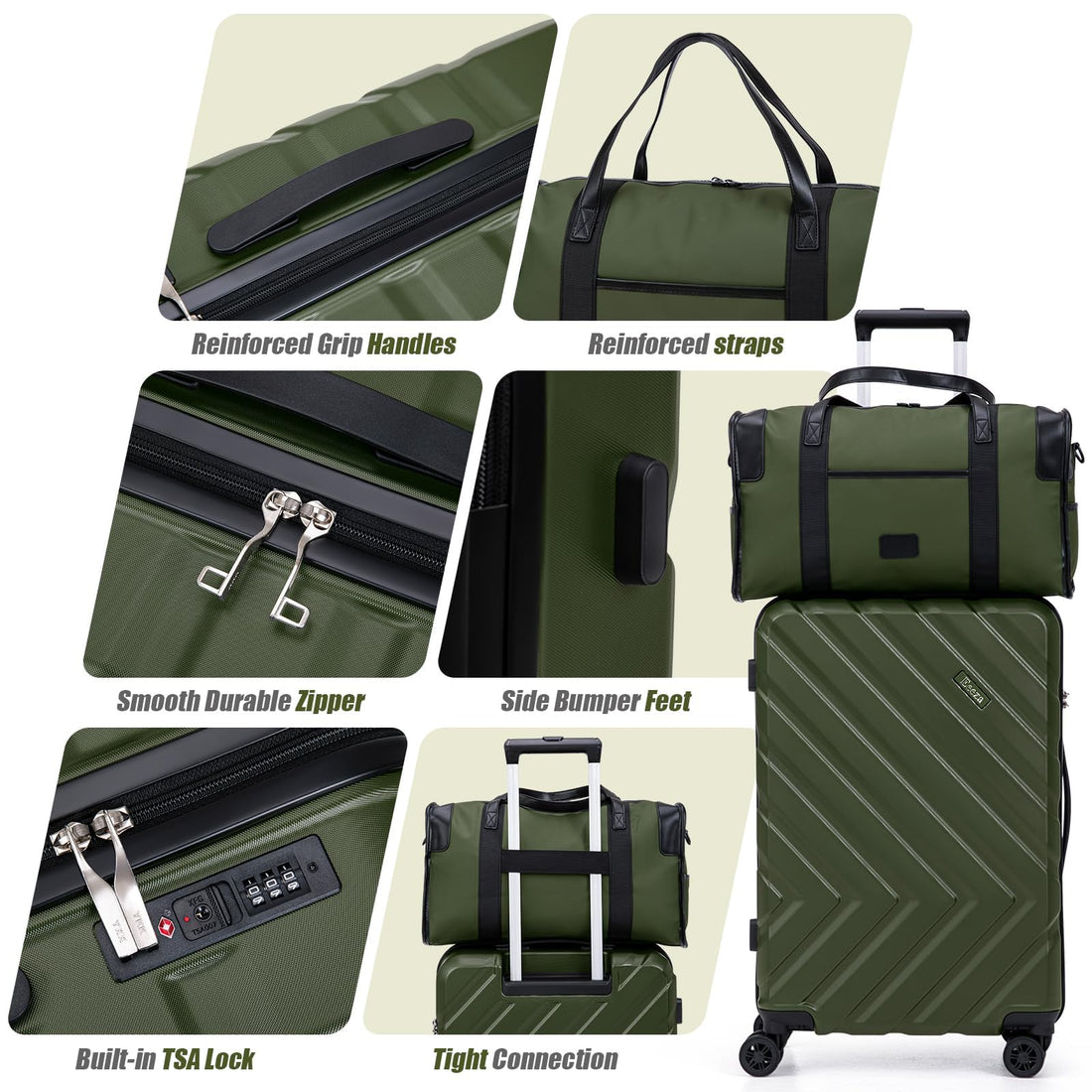 3-Piece Carry-On Luggage Set