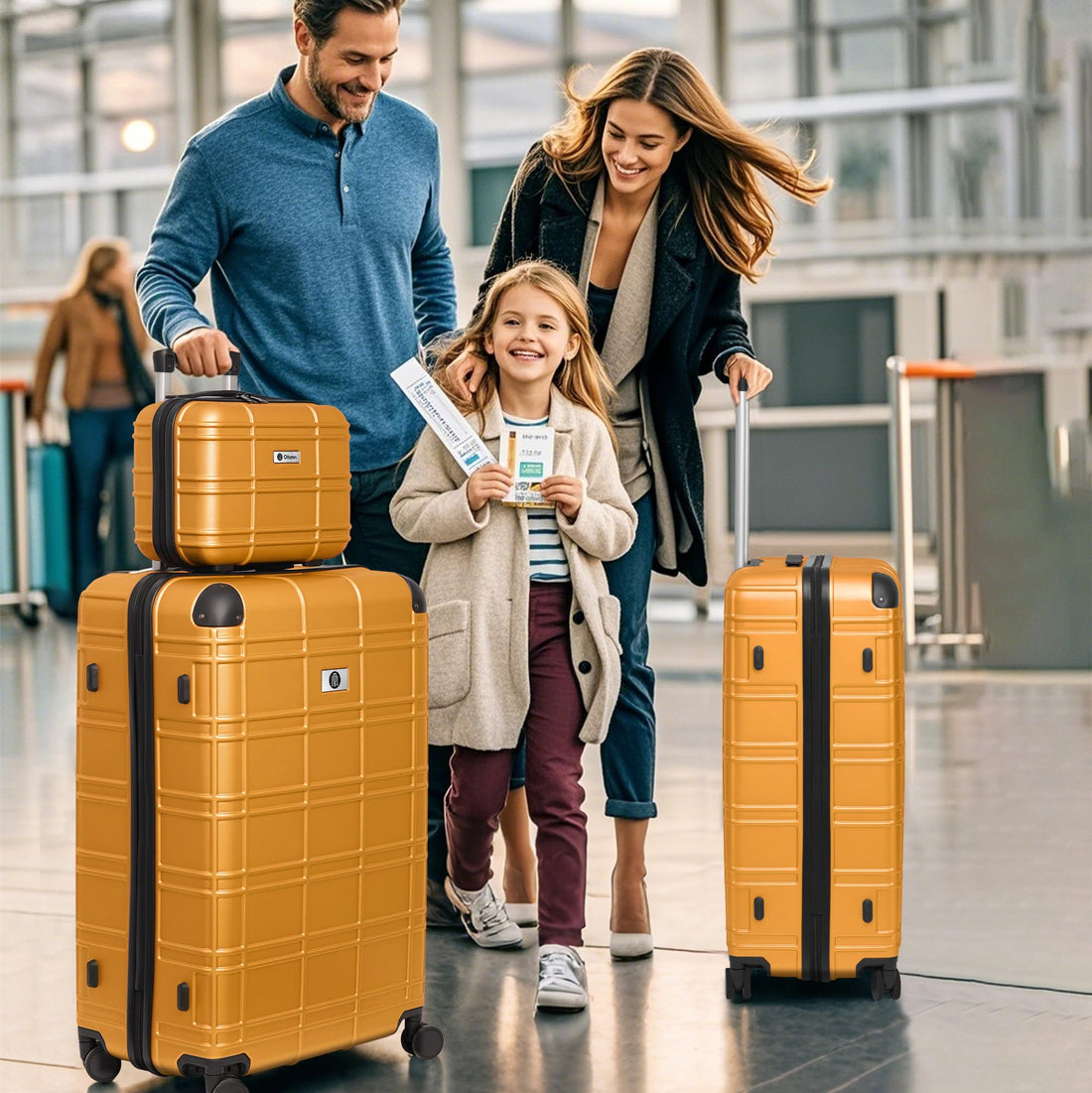 4-Piece Luggage Set – Blue